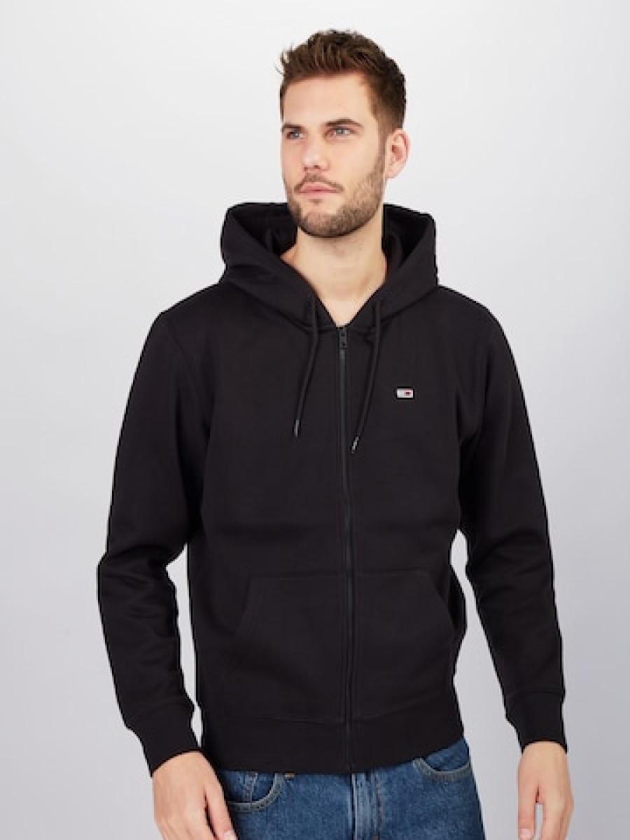 Manner Tommy Pullover & Hoodies | Kapuzenpullover Mit Normaler Passform Und Reisverschluss