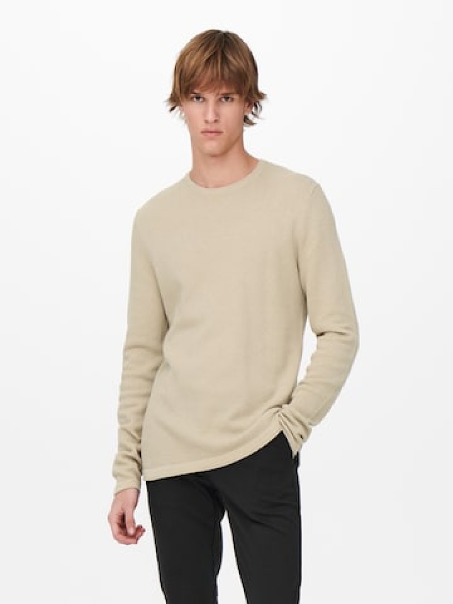 Manner Rundhalsausschnitt Pullover Und Strickjacken | Regular Fit Pullover 'Panter'