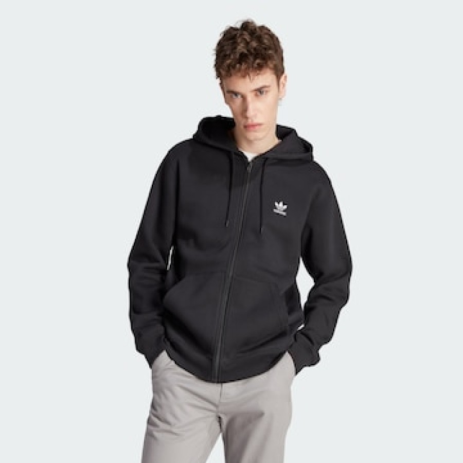 Manner ADIDAS Pullover & Hoodies | Kapuzenpullover „Trefoil Essentials" Mit Reisverschluss