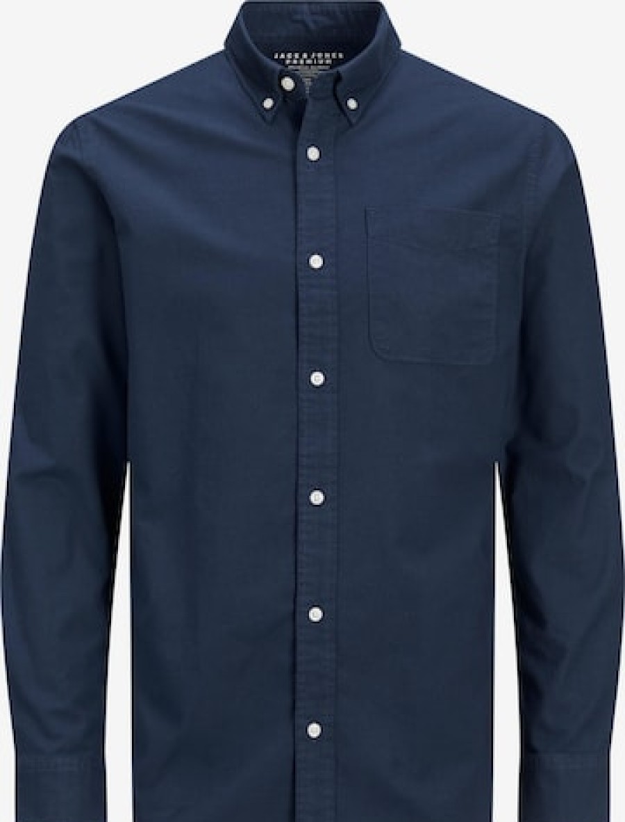 Manner JACK Hemden Mit Knopfen | Regular Fit Button-Up-Hemd 'Brook'