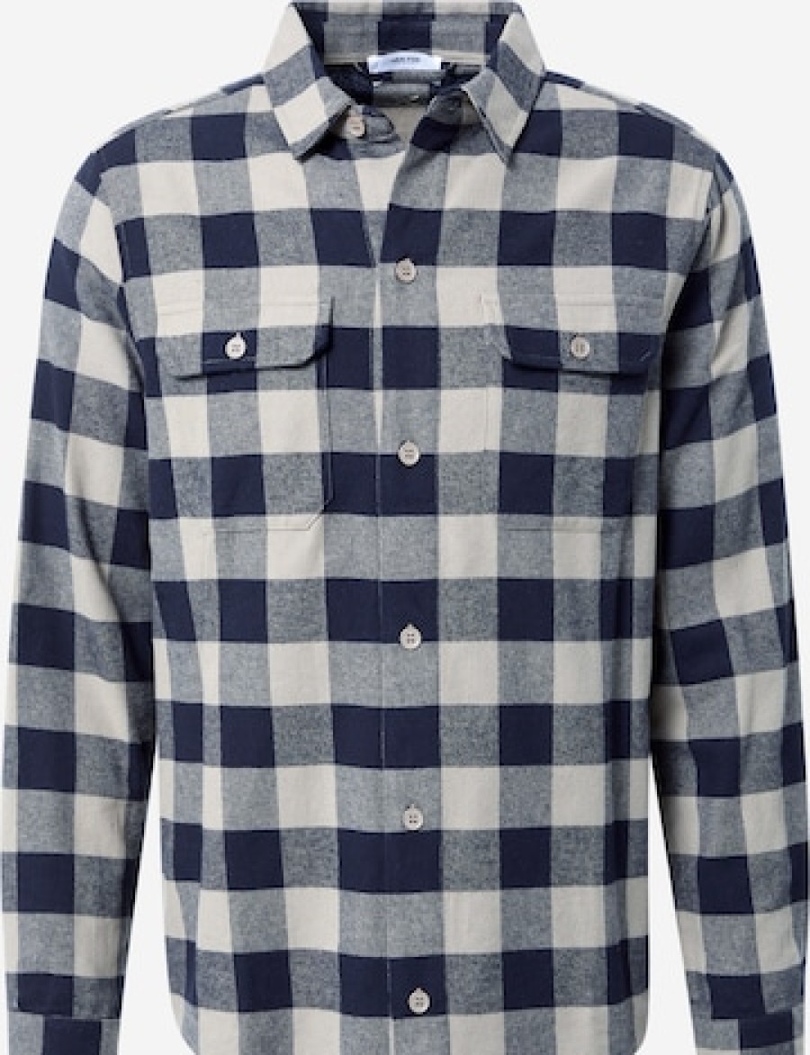 Manner DAN Hemden Mit Knopfen | Regular Fit Button-Up-Hemd 'Efe'