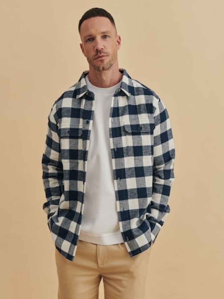 Manner DAN Hemden Mit Knopfen | Regular Fit Button-Up-Hemd 'Efe'