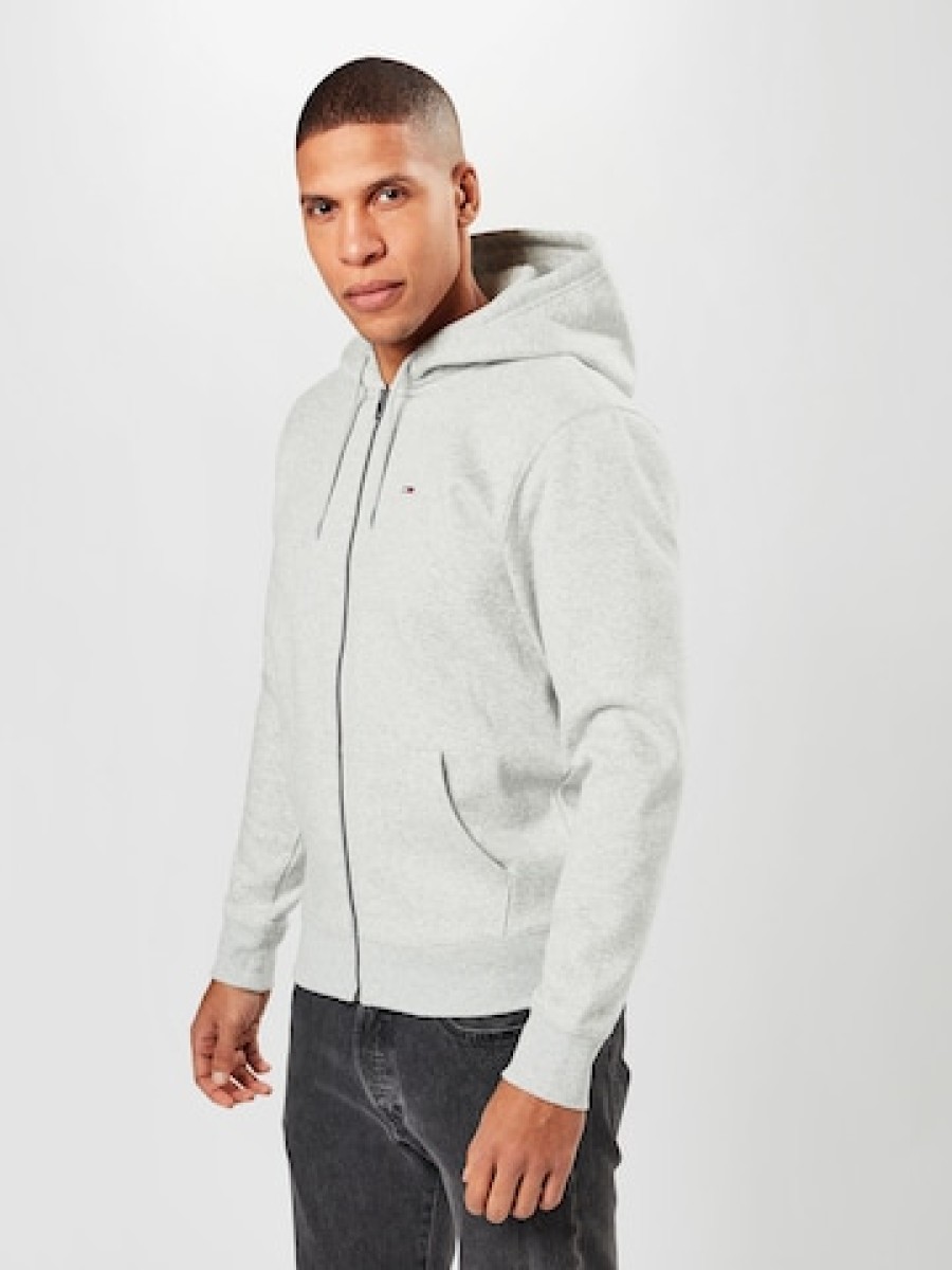 Manner Tommy Pullover & Hoodies | Kapuzenpullover Mit Normaler Passform Und Reisverschluss