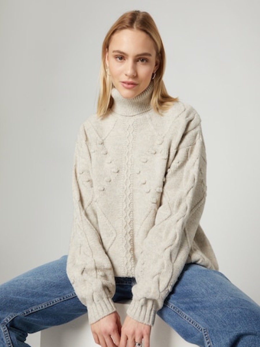 Frauen Rollkragenpullover Pullover Und Strickwaren | Pullover 'Sarah'