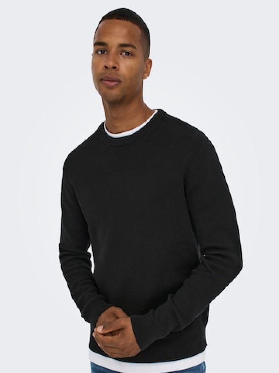 Manner Rundhalsausschnitt Pullover Und Strickjacken | Pullover 'Phill'