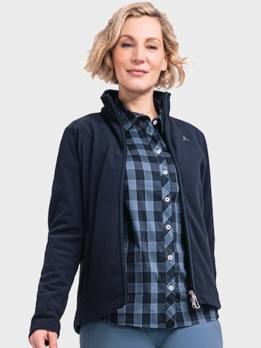 Frauen Vlies Sportjacken | Sportliche Fleecejacke 'Leona3'