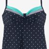 Frauen LASCANA Bademode | T-Shirt Tankini-Top 'Monroe'